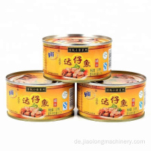 China-Fabrikpreis-Thunfisch-Dosen-Mittagessen-Fleischdosen, die eine Produktionslinie für die Verpackung von Lebensmitteldosen herstellen